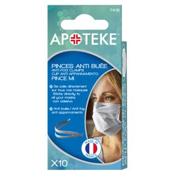 Pack de 10 pinces anti buée Apoteke