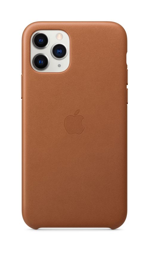 Coque en Cuir pour iPhone 11 Pro Havane