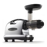 Extracteur de jus horizontal Omega J8226 Noir et Argent