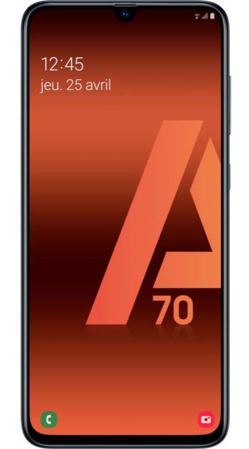 Smartphone Samsung Galaxy A70 Double SIM 128 Go Noir