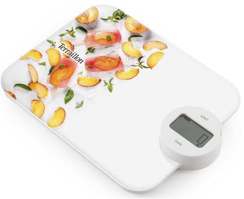 Balance de cuisine électronique Terraillon Dynamo Peach avec le Kit pailles en inox offert