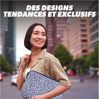 Housse T'nB Exclusiv' Blueberry Blanc et Bleu pour PC Portable de 13" à 14"