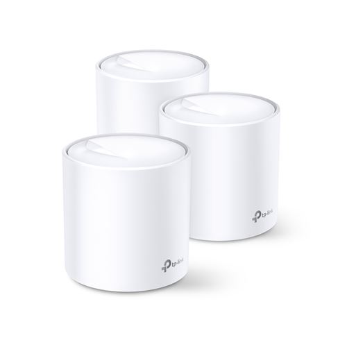 Pack de 3 routeurs Wi-Fi Mesh TP-Link Deco X20 AX1800 Blanc
