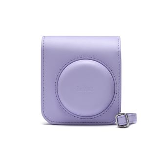 Housse Cuir PU Pour Fujifilm Instax Mini 12 – Protection élégante Avec Bandoulière, Violet Dégradé