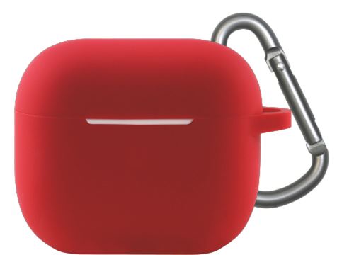 Etui en silicone robuste On Earz Mobile Gear pour AirPods 3e génération Rouge