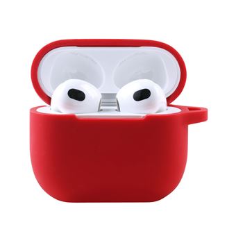 Etui en silicone robuste On Earz Mobile Gear pour AirPods 3e génération Rouge