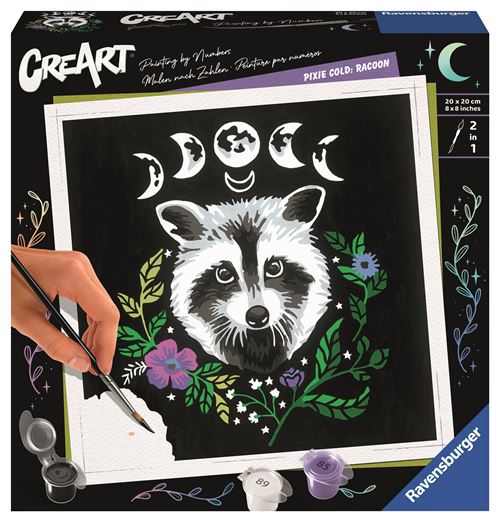 Peinture Par Numéros Pour Adultes Ravensburger Creart Raton Laveur