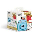 Pack Noël Appareil photo instantané Fujifilm Instax Mini 11 Bleu Givré + Pack film Instax Mini 10 vues + Guirlande Led Multicolore