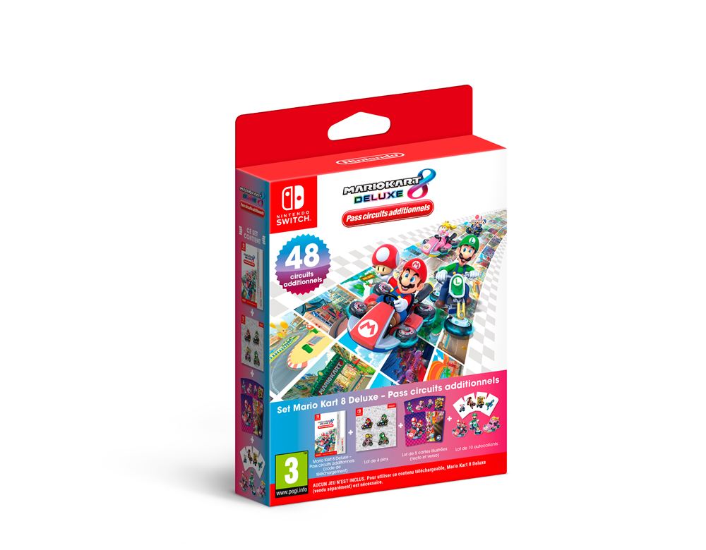 Mario Kart 8 Deluxe + Set Pass Circuits Additionnels - Nintendo Switch, Neuf Sous Blister