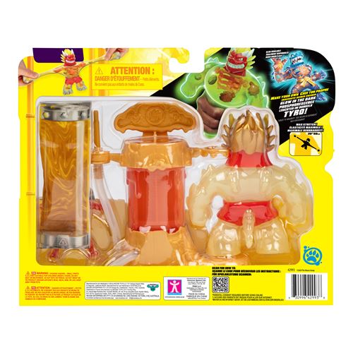 Goo Jit Zu Smash Strikers – Figurine Blazagon Extensible Jusqu'à 3x – Rembourrage Intérieur – Sans Salir