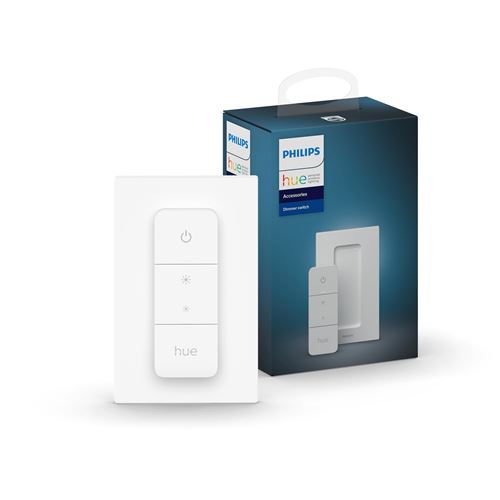 Philips Hue Interrupteur Intelligent Dimmer Switch V2 Zigbee Compatible Scènes et Pont Hue