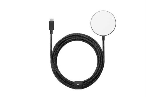 Chargeur magnétique sans fil Native Union avec câble USB-C 3 m Noir Cosmos pour iPhone 12/13