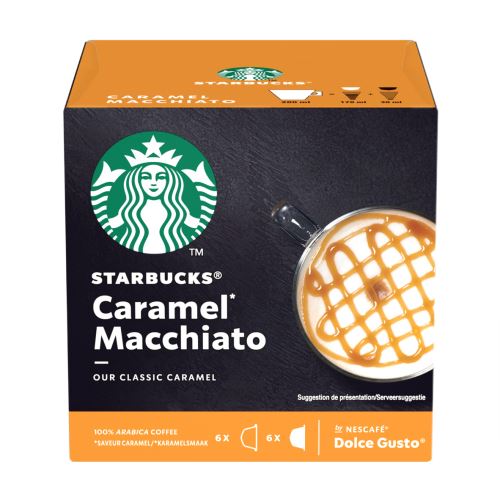 Pack de 12 capsules Dolce Gusto Starbucks Nescafé Caramel Macchiato