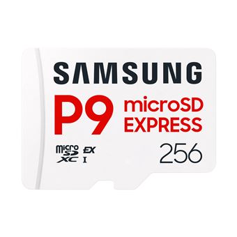 Carte mémoire micro SDXC Samsung P9 Express MB-MK256T 256 Go Blanc - 1