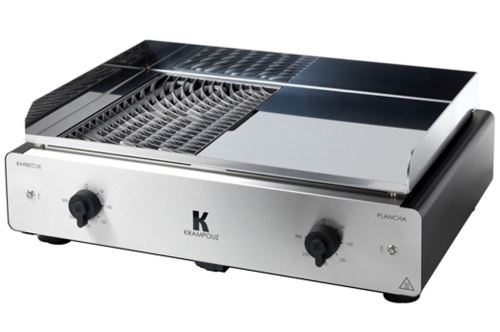 Krampouz Duo K Elektrische Barbecue en Grill 3500 W Zilver