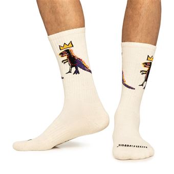 Chaussettes Jimmy Lion Athletic Basquiat pez dispenser Taille L 41-46 Beige