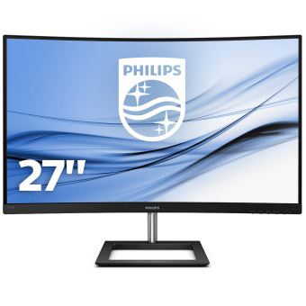 Philips E-line 271E1CA - Écran LED - incurvé - 27" - 1920 x 1080 Full HD (1080p) @ 75 Hz - VA - 250 cd/m² - 3000:1 - 4 ms - HDMI, VGA - haut-parleurs - noir texturé - 1