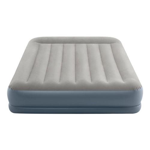 Lit gonflable électrique Intex Deluxe Rest Bed 1 Place Gris et Bleu -  Couchages à la Fnac
