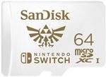 Carte mémoire microSD SanDisk SDSQXAT-064G-GNCZN 64 Go pour Nintendo Switch Blanc