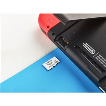 Carte mémoire microSDXC SanDisk pour Nintendo Switch 64 Go - Carte mémoire micro  SD