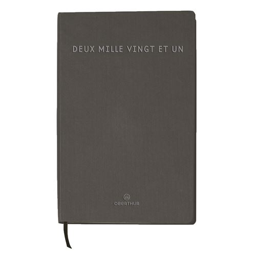 Agenda Oberthur Travers Ivoire 1 jour par page Modèle aléatoire
