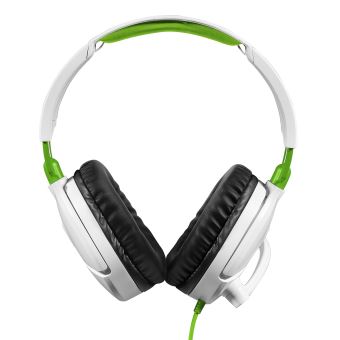 Micro-casque Gaming filaire Turtle Beach Recon 70 Blanc et Vert pour Xbox One