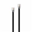 Câble téléphone Accsup RJ11 vers RJ11 3 m Noir