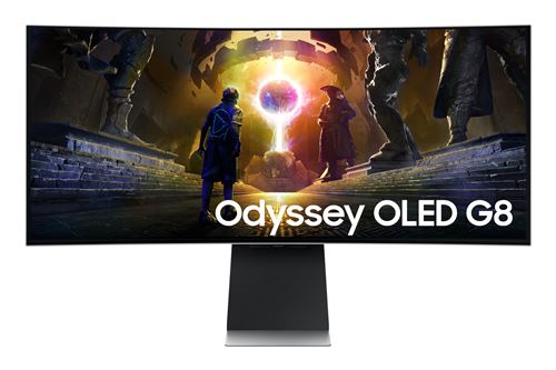 Ecran PC Gaming Samsung Odyssey OLED G8 34 Incurvé 175 Hz UWQHD Gris