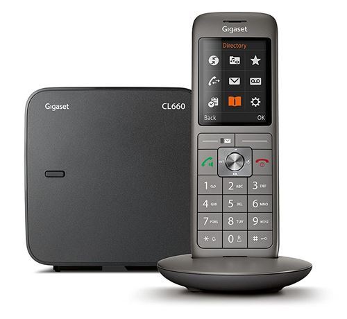 Gigaset CL660 - Téléphone sans fil avec ID d'appelant - DECTGAP - noir, anthracite