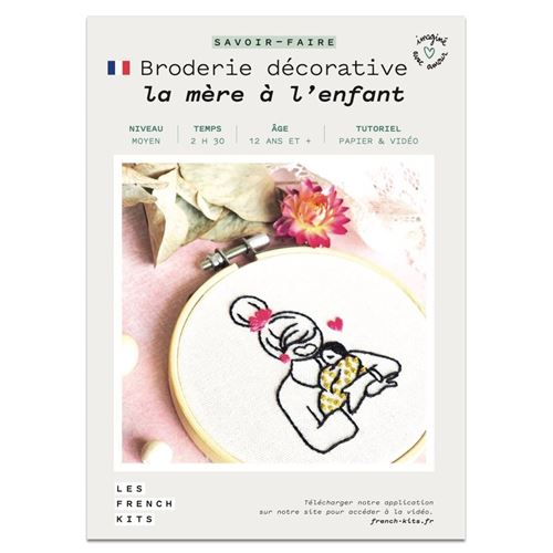 Kit créatif French kits Broderie Savoir-faire Femme et enfant