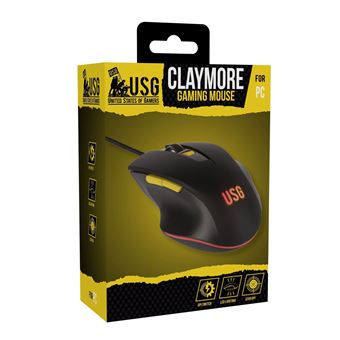 Souris Gaming filaire USG Claymore Noir