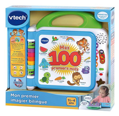 Jeu D Eveil Vtech Mon Premier Imagier Bilingue Jouet Multimedia Achat Prix Fnac