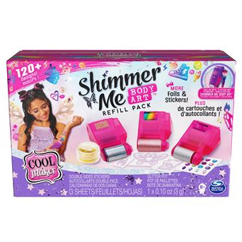 Pack de recharges Cool Maker Shimmer Me Body Art