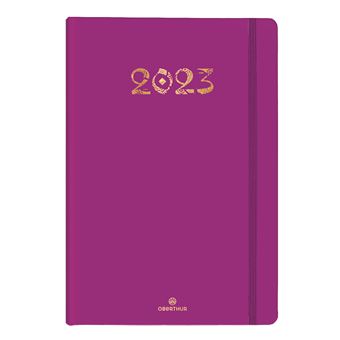 AGENDA 2023 SEMAINIER 25 CACHEMIRE VIOLET