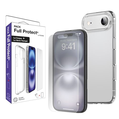 Pack 1 Housse TPU transparente + 1 verre trempé 2.5D iPhone 17 Air - vue 2