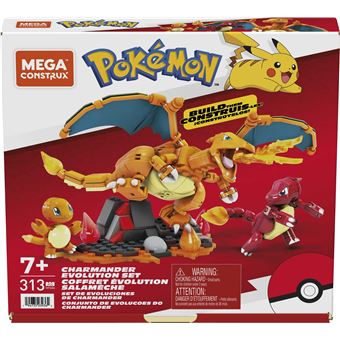 Jeu de construction Mega Construx Pokémon Coffret Évolution Salamèche