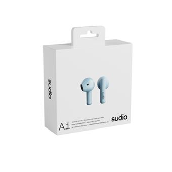 Ecouteurs intra-auriculaires sans fil Sudio A1 Bleu
