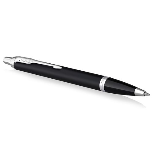 Parker IM stylo bille avec finitions chrome pointe moyenne avec encre coffret cadeau - vue 1
