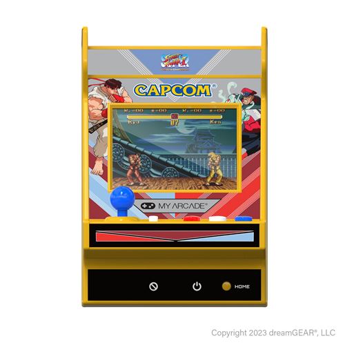 Console Rétrogaming Just For Games Nano Player Pro Super Street Fighter II Blanc Et Orange