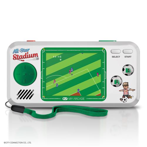 Console rétrogaming My Arcade Pocket Player All-Star Stadium DGUNL-3275 Blanc et Vert