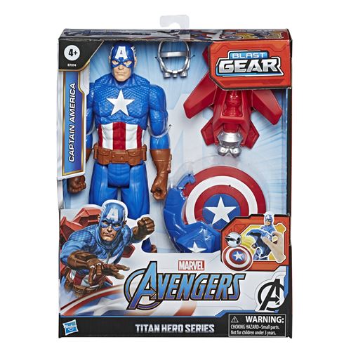 Figurine Marvel Captain America Titan Hero Blast Gear 30 cm - Figurine de  collection - Achat & prix