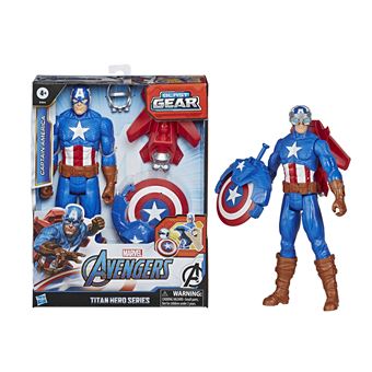 Figurine Captain America Titan Hero Series Avengers 30 cm pour enfants à  partir de 4 ans