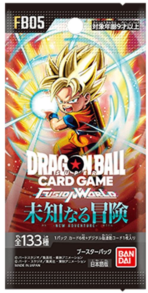Carte à collectionner Bandai Boosters de 6 cartes Dragon Ball Super Card Game Fusion World