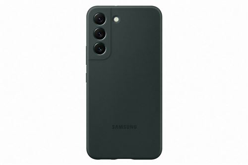 Coque en silicone pour Samsung Galaxy S22 Vert foncé