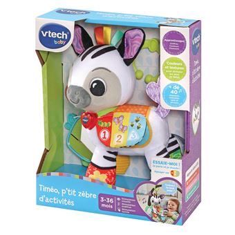 Jeu d'éveil Vtech Baby Timéo petit zébre d'activités