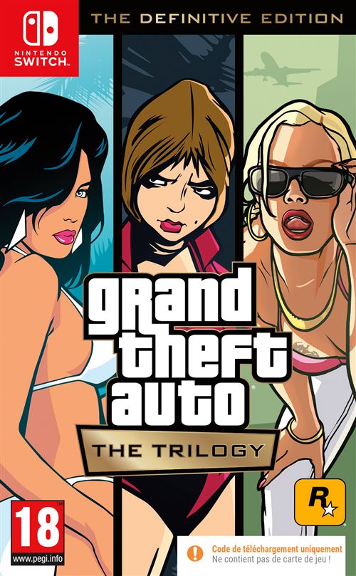 GTA The Trilogy The Definitive Edition Jeu Nintendo Switch Code in a box - vue 2
