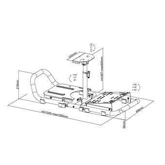 Châssis structure extensible Oplite Noir