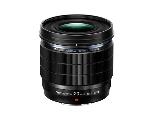 Objectif hybride OM System M.Zuiko Digital ED 20mm f/1.4 Pro noir