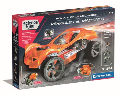 Jeu De Construction Véhicules Et Machines Clementoni La Boite
