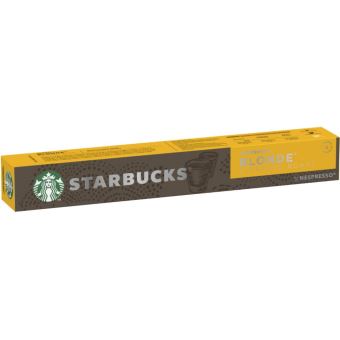 clon muerte nudo Pack de 10 capsules Nespresso Starbucks Blonde Espresso Roast - Achat & prix  | fnac
